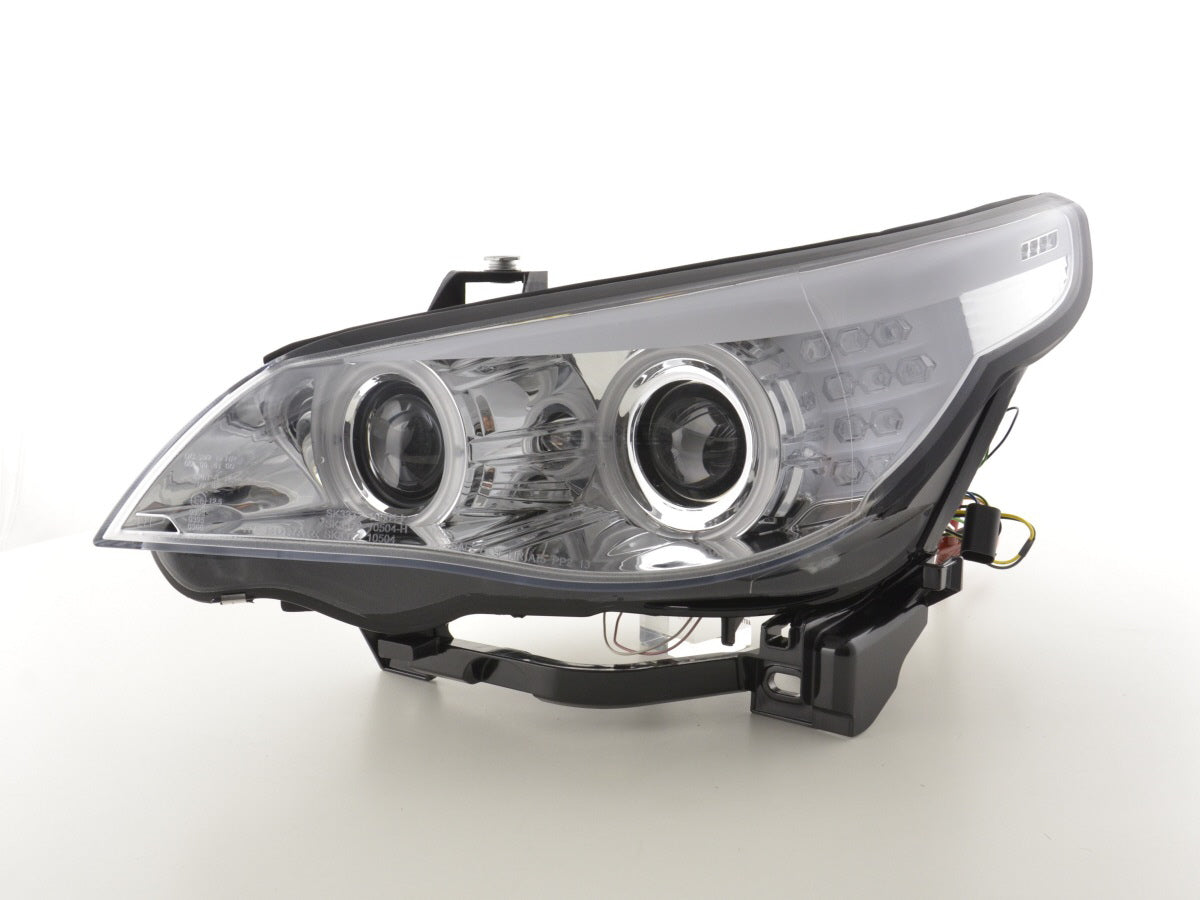 Scheinwerfer Set Xenon Angel Eyes CCFL BMW 5er E60/E61 03-04 chrom Scheinwerfer Set Xenon Angel Eyes CCFL BMW 5er E60/E61 03-04 chrom
